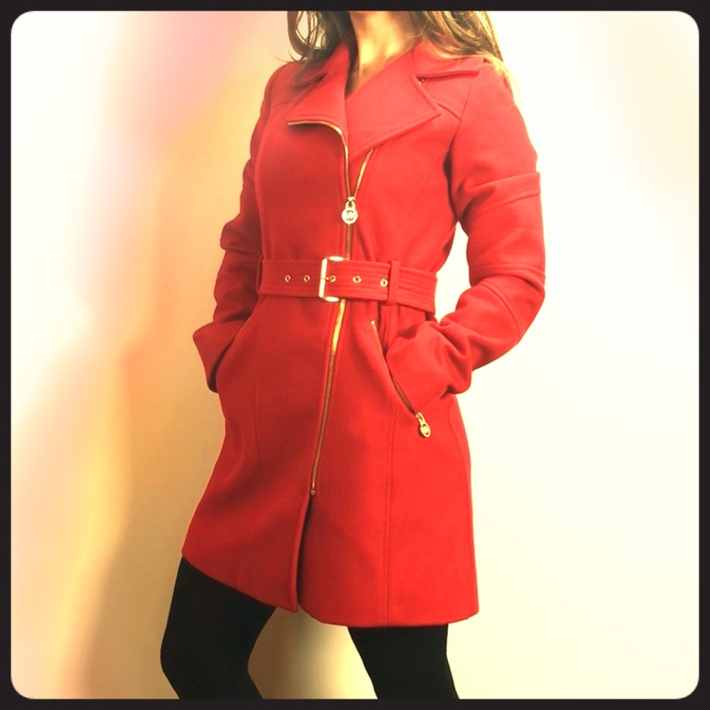 Red Michael Kors Coat